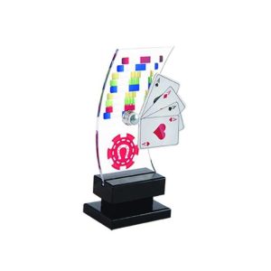 TROFEOS DE POKER. 3 TAMAÑOS. GRABACIÓN GRATIS