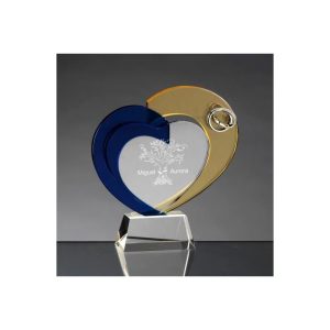 CORAZÓN DE CRISTAL PERSONALIZABLE. 1 TAMAÑOS.