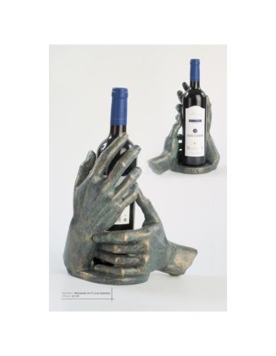 ESCULTURA MANOS-BOTELLA. GRABACIÓN GRATIS.