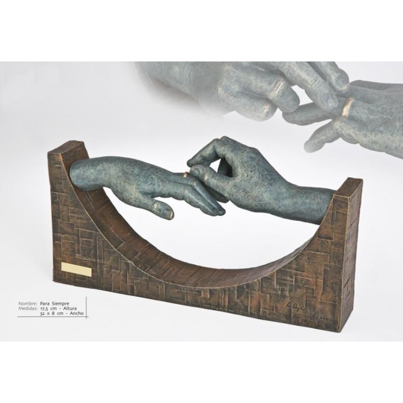 ESCULTURA MANOS PAREJA. GRABACIÓN GRATIS.