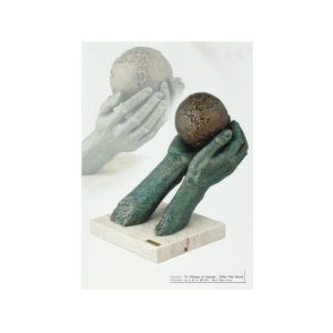 ESCULTURA MANOS-MUNDO. GRABACIÓN GRATIS.