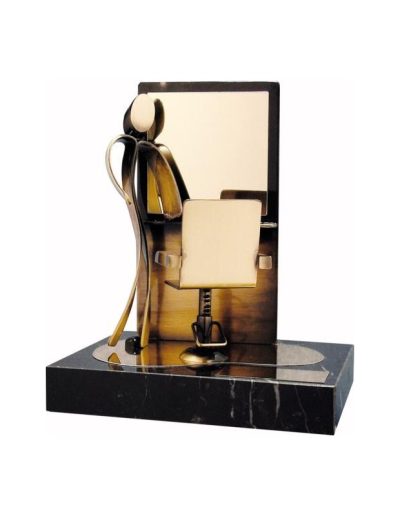 ESCULTURA DE PELUQUERO PARA TROFEO O REGALO