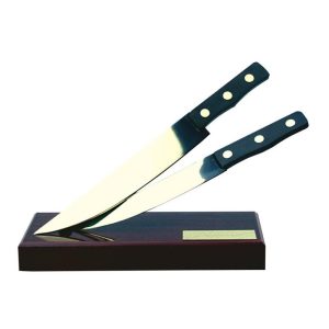 ESCULTURA DE CUCHILLOS PARA TROFEO O REGALO