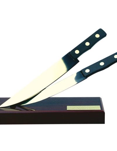 ESCULTURA DE CUCHILLOS PARA TROFEO O REGALO