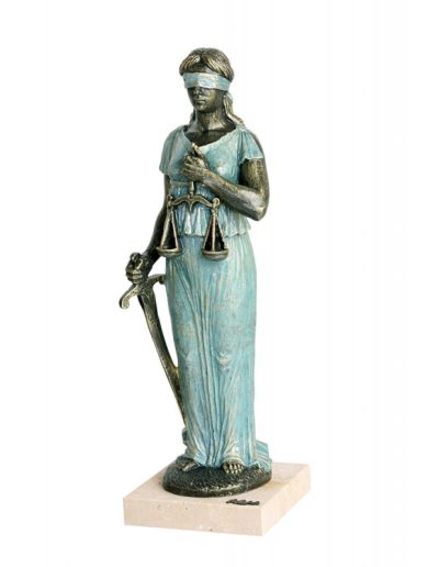 ESCULTURA FIGURA DE LA JUSTICIA. GRABACIÓN GRATIS.