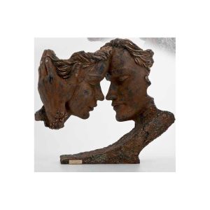 ESCULTURA FIGURA ROSTROS ENAMORADOS. GRABACIÓN GRATIS.