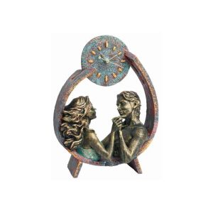 ESCULTURA RELOJ CON PAREJA. GRABACIÓN GRATIS.