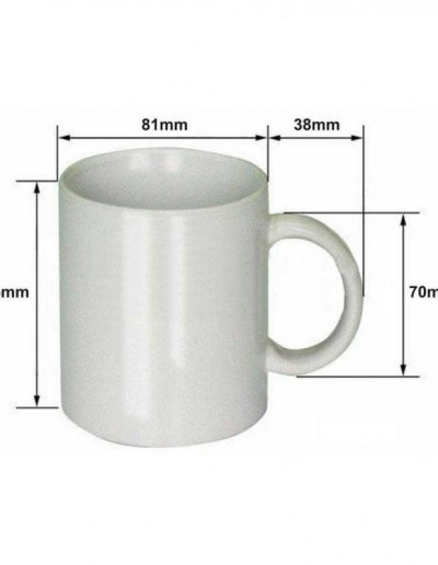 TAZA BLANCA PERSONALIZADA DE CERÁMICA
