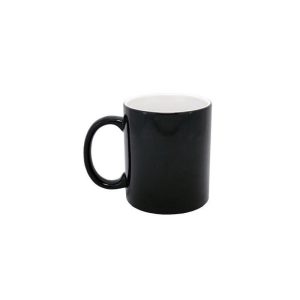 TAZA MÁGICA NEGRA PERSONALIZADA DE CERÁMICA