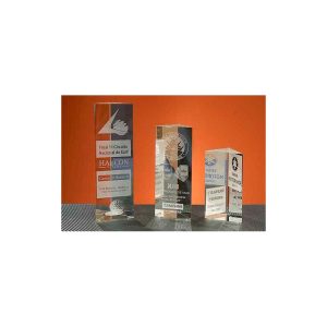 TROFEO CRISTAL OPTICO GRABADO