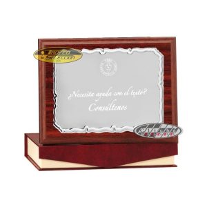 PLACA DE HOMENAJE GRABADA. 3 TAMAÑOS.