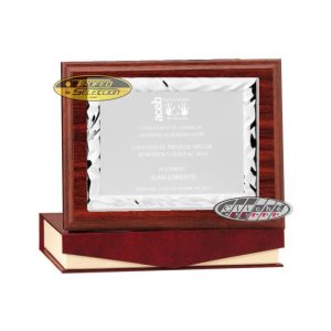 PLACA DE HOMENAJE GRABADA. 3 TAMAÑOS.