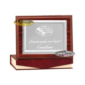 PLACA DE HOMENAJE GRABADA. 3 TAMAÑOS.