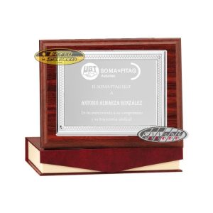 PLACA DE HOMENAJE GRABADA. 3 TAMAÑOS.