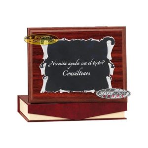 PLACA DE HOMENAJE GRABADA. 3 TAMAÑOS.