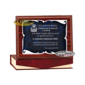 PLACA DE HOMENAJE GRABADA. 3 TAMAÑOS.