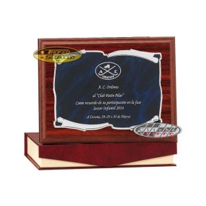 PLACA DE HOMENAJE GRABADA. 3 TAMAÑOS.