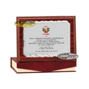 PLACA DE HOMENAJE PERSONALIZADA A COLOR. 3 T.