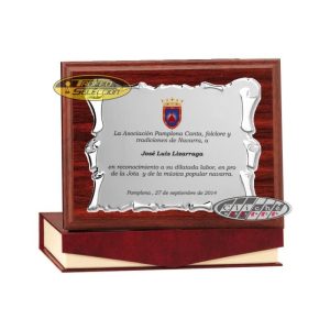 PLACA DE HOMENAJE PERSONALIZADA A COLOR. 3 T.