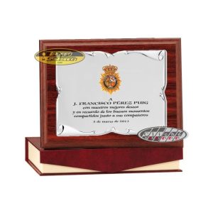 PLACA DE HOMENAJE PERSONALIZADA A COLOR. 3 T.