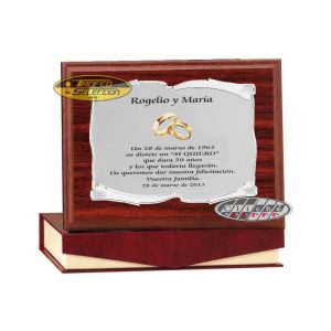 PLACA DE HOMENAJE PERSONALIZADA A COLOR. 3 T.