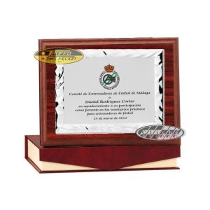 PLACA DE HOMENAJE PERSONALIZADA A COLOR. 3 T.