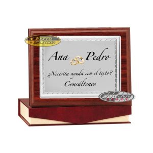 PLACA DE HOMENAJE PERSONALIZADA A COLOR. 3 T.