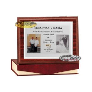 PLACA DE HOMENAJE PERSONALIZADA A COLOR. 3 T.