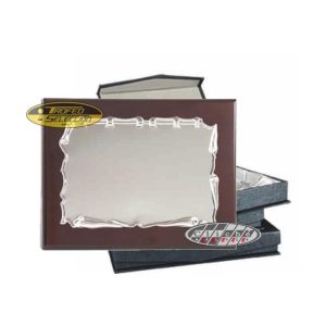 PLACA DE HOMENAJE PLATA DE LEY GRABADA. 2 T.