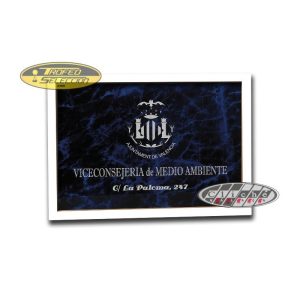 PLACA DE EXTERIOR GRANDE GRABADA.