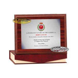 PLACA DE HOMENAJE PERSONALIZADA A COLOR. 3 T.