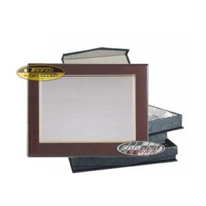 PLACA BAÑO DE PLATA GRABADA. 2 TAMAÑOS