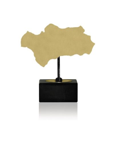 MAPA DE ANDALUCÍA DE LATÓN. 3 TAMAÑOS