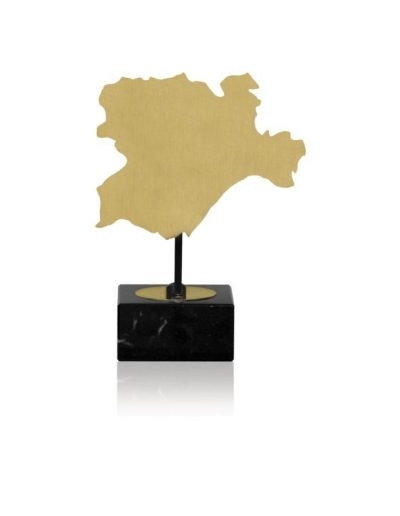 MAPA DE CASTILLA Y LEÓN DE LATÓN. 3 TAM.