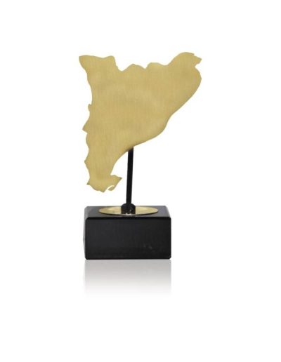 MAPA DE CATALUÑA DE LATÓN. 3 TAMAÑOS