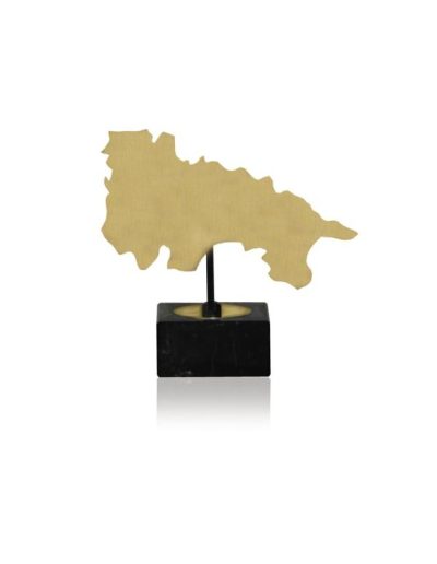 MAPA DE LA RIOJA DE LATÓN. 3 TAMAÑOS