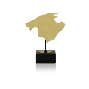 MAPA DE MALLORCA DE LATÓN. 3 TAMAÑOS