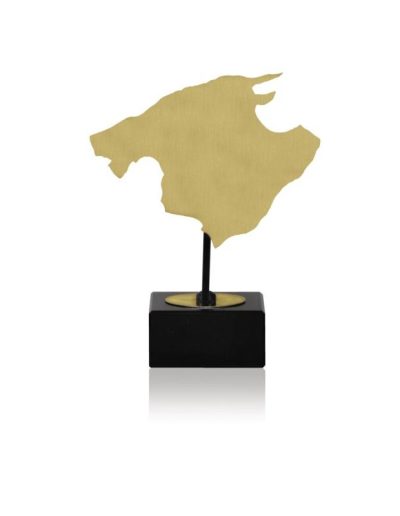 MAPA DE MALLORCA DE LATÓN. 3 TAMAÑOS