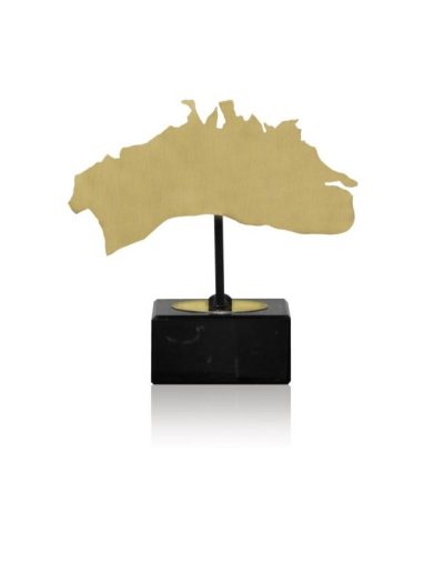 MAPA DE MENORCA DE LATÓN. 3 TAMAÑOS