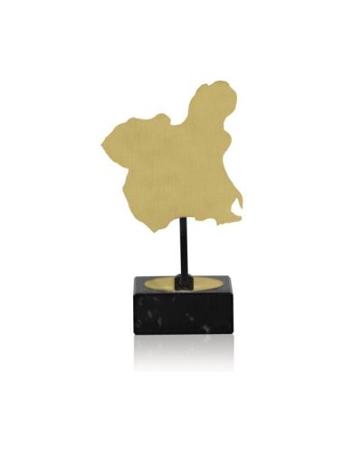 MAPA DE MURCIA DE LATÓN. 3 TAMAÑOS