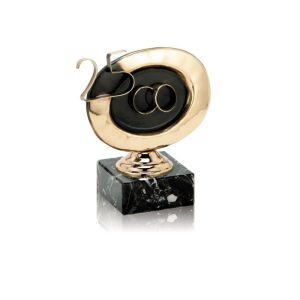 ESCULTURA TROFEO 25 ANIVERSARIO DE LATÓN