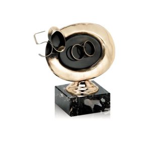 ESCULTURA TROFEO 50 ANIVERSARIO DE LATÓN