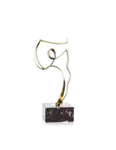 ESCULTURA TROFEO DE GOLF DE LATÓN. 3 TAMAÑOS