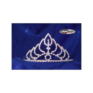 DIADEMA PARA MISSES BAÑO DE PLATA GR.