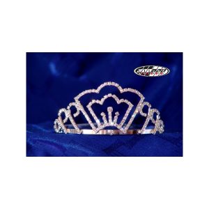DIADEMA PARA MISSES BAÑO DE PLATA PEQ.