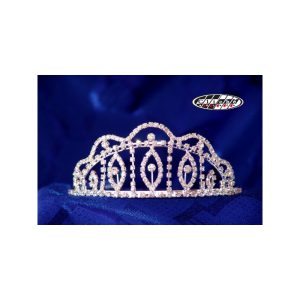 DIADEMA PARA MISSES BAÑO DE PLATA PEQ.