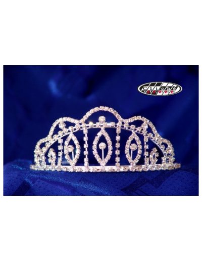 DIADEMA PARA MISSES BAÑO DE PLATA PEQ.
