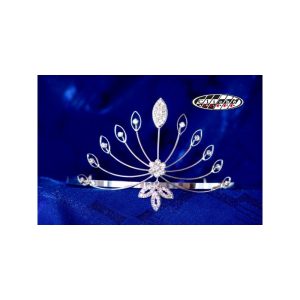 DIADEMA PARA MISSES BAÑO DE PLATA PEQ.
