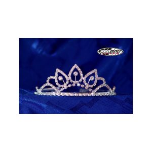 DIADEMA PARA MISSES BAÑO DE PLATA PEQ.