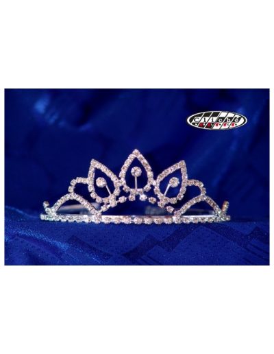 DIADEMA PARA MISSES BAÑO DE PLATA PEQ.